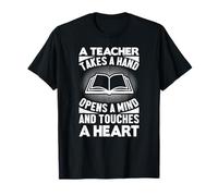 Profesor inspira Mano Mente corazón educación Cita Camiseta