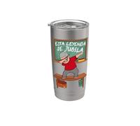 Profesor Jubilado Abuelo | Esta Leyenda Se Jubila Vaso térmico de acero inoxidable de doble pared