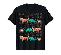 Profesor Lindo Reptiles Amante Animal Enseñando Estu Camiseta