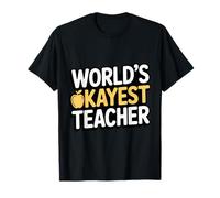 Profesor más Bueno del Mundo Funny Teacher 100 días de Escuela Camiseta