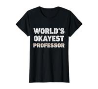 Profesor más Bueno del Mundo Profesor Gracioso Camiseta gráfica económica, Mujer, Negro, L