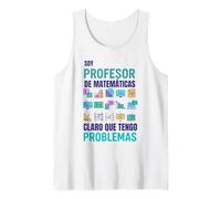 Profesor Matemáticas Humor Divertido Problemas Camiseta sin Mangas