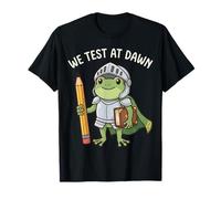 Profesor Rana Que Probamos Al Amanecer Día De Prueba Funny Frog Examen Final Camiseta