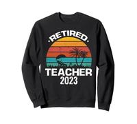 Profesor Retirado 2023 Atardecer Vacaciones Palmera Sudadera