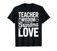 Profesor Sabiduría Abuela Amor Corazón Camiseta