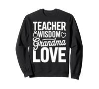 Profesor Sabiduría Abuela Amor Corazón Sudadera