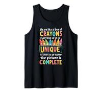 Profesor - Somos como una caja de crayones Camiseta sin Mangas