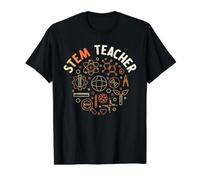 Profesor Stem - Ciencia, Tecnología, Ingeniería y Educación Matemática Camiseta gráfica económica, Hombre, Negro, L
