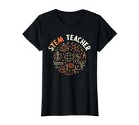 Profesor Stem - Ciencia, Tecnología, Ingeniería y Educación Matemática Camiseta gráfica económica, Mujer, Negro, XL