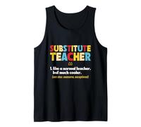 Profesor Suplente Subprofesor Instructor Temporal Camiseta sin Mangas