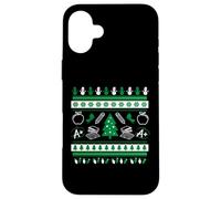 Profesor Ugly Christmas Sweater Instructor Escuela Primaria Carcasa para iPhone 16 Plus