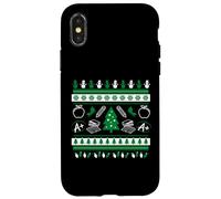 Profesor Ugly Christmas Sweater Instructor Escuela Primaria Carcasa para iPhone X/XS