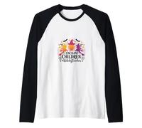 Profesora Bruja de I Enchant Children, Profesora y tutora de Halloween Camiseta Manga Raglan