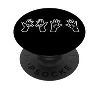 Profesora de Lengua de Signos Americana Intérprete ASL Todo PopSockets PopGrip Adhesivo