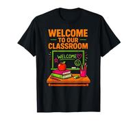 Profesora de Primer día, Bienvenida a Nuestra Clase, Lindo ABCD para Mujer Camiseta