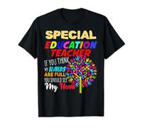 Profesora Educación Especial Manos Llenas Corazón Camiseta