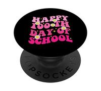 Profesoras Retro del centésimo día de Escuela para Mujeres y niñas, Felices 100 días PopSockets PopGrip Adhesivo