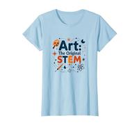 Profesores de Arte Arte El Stem Original Educación Creativa Camiseta, Mujer, Azul Bebé, XXL