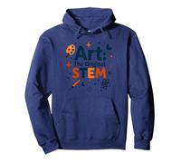 Profesores de Arte Arte El Stem Original Educación Creativa Sudadera con Capucha, Unisex para Adultos, Azul Marino, XL