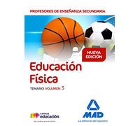Profesores De Enseñanza Secundaria Educación Física Temario Volumen 3