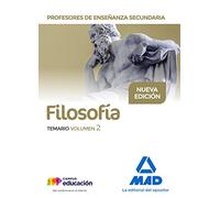 Profesores De Enseñanza Secundaria Filosofía Temario Volumen 2