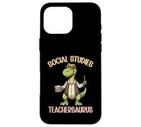 Profesores de Historia Escuadrón Profesoresaurio Profesor de Estudios Carcasa para iPhone 16 Pro Max