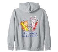 Profesores tontos construyen Personajes Lindos Animales Sudadera con Capucha
