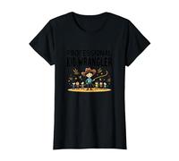 Profesores Unisex Profesional Kid Wrangler Divertido Regalo Camiseta, Mujer, Negro, S