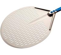 Professional 13-inch Perforated Circular Pizza Peel with 20 Handle by Gi.Metal
