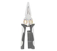 Professional 8-in-1 Electrician Pliers - Wire Stripper Crimper Cutter Combo Tool for Electrical Work, Home Repair & Automotive Use(Gray)