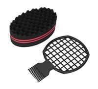 Professional Afro Hair Twist But Sponge Set para un Estilo Fácil - Diseño de Peine Ergonómico con Material de Esponja Suave y Flexible para el Hogar y el Salón