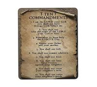 Professional Alfombrilla de Ratón, 10 versículos del mandamiento Alfombrilla Base de Goma Mouse Mat 25X30cm para Jugadore PC Juegos