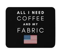 Professional Alfombrilla de Ratón, Café y mis Juegos de Palabras con Telas, dichos y Chistes Divertidos sobre Punto de Cruz Alfombrilla Eco-Friendly Tapete de Juego 25X30cm para Oficina Ratón