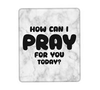 Professional Alfombrilla de Ratón, ¿Cómo Puedo Orar por ti Hoy? Alfombrilla Eco-Friendly Tapete de Juego 25X30cm para Jugadore Ordenador PC