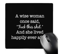Professional Alfombrilla De Ratón para Juegos Tipografía De Stamp City Una Mujer Sabia Dijo Una Vez: A La Mierda con Esto 25X30Cm, Alfombrilla De Ratón Portátil Mousepad para Oficina