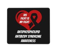 Professional Alfombrilla de Ratón Su Lucha es Nuestra Lucha Conciencia del síndrome antifosfolípido Alfombrilla Ratón Mousepad 25x30cm para Laptop,Ordenador,Gamers