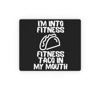 Professional Alfombrilla de Ratón, Tacos de Gimnasio con refrán Divertido, Comida Mexicana, Fitness, Tacos Alfombrilla Bordes Cosidos Tapete de Juego 25X30cm para Oficina Gamers Trabajo