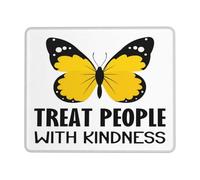 Professional Alfombrilla de Ratón, Tratar a Las Personas con amabilidad Motivacional Alfombrilla Multifuncional Mousepad 25X30cm para Jugadore Oficina Laptop