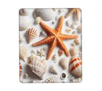 Professional Alfombrilla Gaming Playa De Sand con Conchas Marinas 25X30Cm, Alfombrilla De Ratón Bordes Cosidos Mouse Mat para Jugadore Pc Gamers