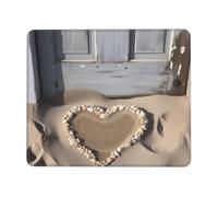 Professional Alfombrilla Gaming Puerta De Corazón De Sand De Playa 25X30Cm, Alfombrilla De Ratón Portátil Tapete De Juego para Trabajo Laptop Ordenador