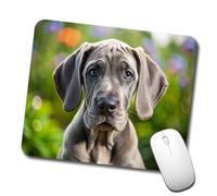 Professional Alfombrilla Ratón Cachorro De Perro Gran Danés 25X30Cm, Alfombrilla De Ratón Mejora La Precisión Y La Velocidad Tapete De Juego para Jugadore Pc Trabajo