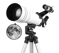 Professional Astronomical Telescope, 400X70mm HD Powerful Zoom Spotting Telescope with Portable Tripod Backpack Gift, Night Vision Deep Space Star View Moon WOWCSXWC