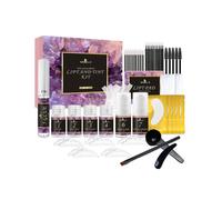 Professional At-Home Keratin Eyelash and Eyebrow Perm Kit with Semi-Permanent Lift and Tinting Solution