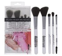 Professional Brush Set - Studio Ready Sorme Cosmetics for Women 5 Pc Powder and Blush Brush, Angled Contour and Blush Brush, Smudge Brush, Blending Brush, Dual Ended Angled Brush