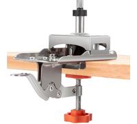 Professional Cabinet Hinge Jig, Adjustable Positioning Punch Clamp, 35mm Concealed Hinge Hole Opener, Heavy Duty Aluminum Alloy Guide, Precision Woodworking Tool for Cabinetry and Furniture