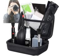 Professional Camera Cleaning Kit, DSLR Lens Cleaning Kit 6 in 1 Alcohol Free Portable Photography Cleaning Accessories with Storage Bag for Camera Lens Screen