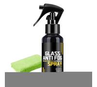 Professional Car Glass Defogger - 100ML Anti Fog Spray for Windshield | Quick Acting Anti-Fog Solution for Mirror Helmet Goggles | Interior Exterior Window Spray for Driving in Cold or Rain