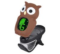 Professional Chromatic Guitar Tuner - Cartoon Owl Tuner | LCD Display Quick Accurate Tuning for Guitar Bass Violin Ukulele, Multiple Color Options Black