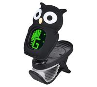 Professional Chromatic Guitar Tuner - Cartoon Owl Tuner | LCD Display Quick Accurate Tuning for Guitar Bass Violin Ukulele, Multiple Color Options Black