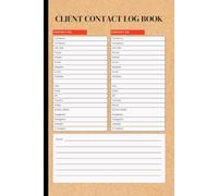 Professional Client Contact Record Book: A Complete Contact Management Notebook for Tracking Business Clients, Customer Records, Contact Details, ... Follow-Up Reminders and Daily Business Notes
